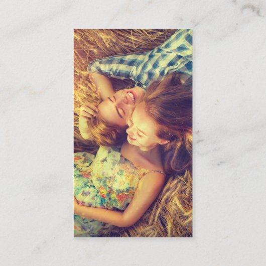 Visitekaartje met roze en glitter Gold-fotograaf (Achterkant)