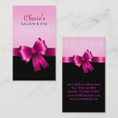 Visitekaartje met roze hengel (Voorkant / Achterkant)