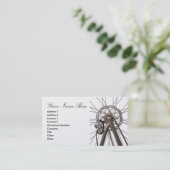 visitekaartje met rugwiel van fiets (Staand voorkant)