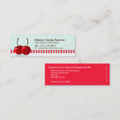 Visitekaartje met rugzak, plukker (Voorkant / Achterkant)