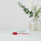 Visitekaartje met rugzak, plukker (Staand voorkant)