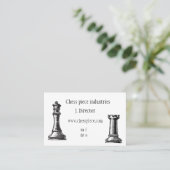 Visitekaartje met schaafkop (Staand voorkant)