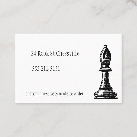 Visitekaartje met schaafkop (Achterkant)