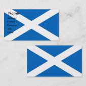 Visitekaartje met Schotse vlag (Voorkant / Achterkant)