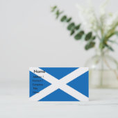 Visitekaartje met Schotse vlag (Staand voorkant)