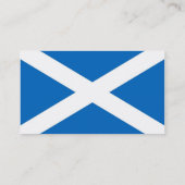 Visitekaartje met Schotse vlag (Achterkant)