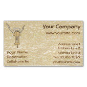 Visitekaartje met schroefdraad Magnet Magnetisch Visitekaartje (Voorkant)