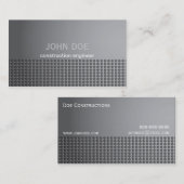Visitekaartje met staalmetaaleffect (Voorkant / Achterkant)