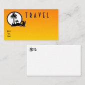 Visitekaartje met standaard reisformaat (Voorkant / Achterkant)