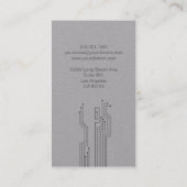 Visitekaartje met stijlvolle stijl - grijs (Achterkant)