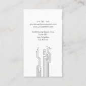 Visitekaartje met stijlvolle, stijlvolle technolog (Achterkant)