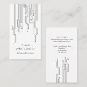 Visitekaartje met stijlvolle, stijlvolle technolog (Voorkant / Achterkant)