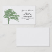 Visitekaartje met structuurschaduw (Voorkant / Achterkant)