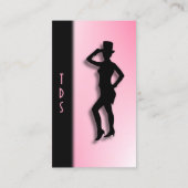 Visitekaartje met Tap Dance - Roze (Achterkant)