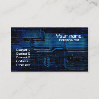 Visitekaartje met technologiestijl