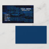Visitekaartje met technologiestijl (Voorkant / Achterkant)