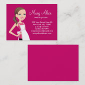 visitekaartje met tekenillustratie culinair (Voorkant / Achterkant)