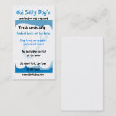 Visitekaartje met thema zee (Voorkant / Achterkant)