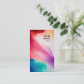 Visitekaartje met trillende indrukking (Staand voorkant)