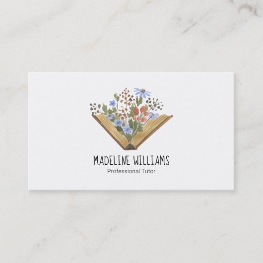 Visitekaartje met Tutor QR-code (Voorkant)