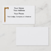 Visitekaartje met twee streepjescellen (Voorkant / Achterkant)