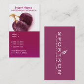 visitekaartje met twee zijden (druiven) (Voorkant / Achterkant)