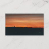 visitekaartje met Uitzicht voor de Sunset Mountain (Voorkant)