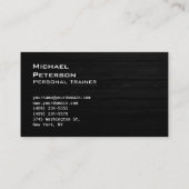 Visitekaartje met ultradikke houtaffecten (Achterkant)