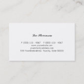 Visitekaartje met upholsterer (Achterkant)