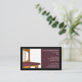 Visitekaartje met upholsterer (Staand voorkant)