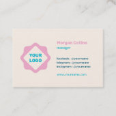 Visitekaartje met uw logo (Voorkant)