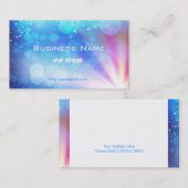 Visitekaartje met verbluffend abstract licht (Voorkant / Achterkant)