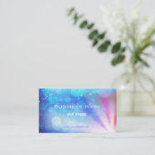 Visitekaartje met verbluffend abstract licht (Staand voorkant)