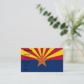 Visitekaartje met vlag van Arizona, U.S.A. (Staand voorkant)