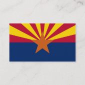 Visitekaartje met vlag van Arizona, U.S.A. (Achterkant)