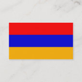 Visitekaartje met vlag van Armenië (Achterkant)