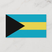 Visitekaartje met vlag van Bahama's (Achterkant)