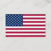 Visitekaartje met vlag van Baltimore, VS. (Achterkant)