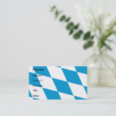 Visitekaartje met vlag van Beieren (Staand voorkant)