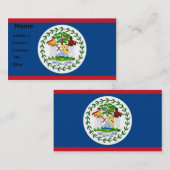 Visitekaartje met vlag van Belize (Voorkant / Achterkant)