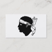 Visitekaartje met vlag van Corsica, Frankrijk (Achterkant)