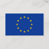 Visitekaartje met vlag van de Europese Unie (Achterkant)