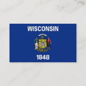 Visitekaartje met vlag van de Verenigde Staten van (Achterkant)