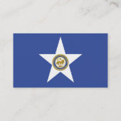 Visitekaartje met vlag van Houston, VS (Achterkant)