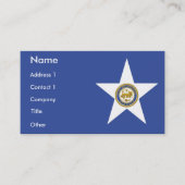 Visitekaartje met vlag van Houston, VS (Voorkant)