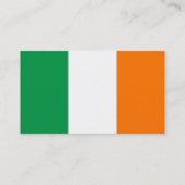 Visitekaartje met vlag van Ierland (Achterkant)