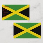 Visitekaartje met vlag van Jamaica (Voorkant / Achterkant)