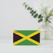 Visitekaartje met vlag van Jamaica (Staand voorkant)