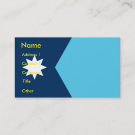 Visitekaartje met vlag van Minnesota