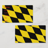 Visitekaartje met vlag van München, Duitsland (Voorkant / Achterkant)
